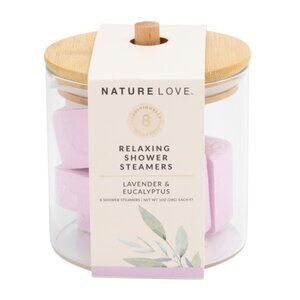 NATURE LOVE Purple Multi 8ct Lavender And Eucalyptus Shower Steamers